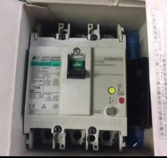ل فوجي EW100EAG 75A100-230-440VAc 30MA تسرب التبديل 1 قطعة