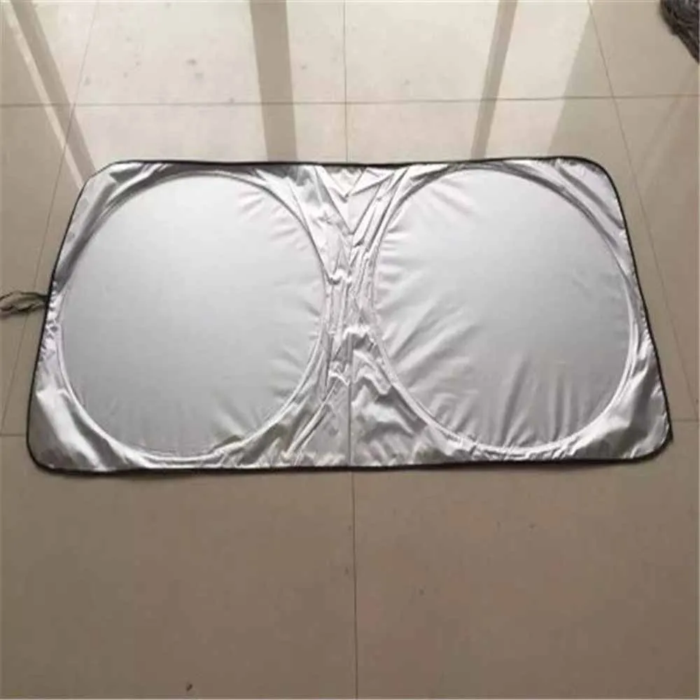 Car Sunshade, Sun Protection, Thermal Insulation, Silver Tape, Sun Shield Printing, Silver Coating, Double Ring Sunshade Panel M