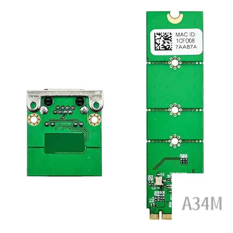 A34M-I225V M. 2 B+M KEY к однопортовому медному кабелю 2,5G M. 2 B+M KEY к однопортовой проводной сетевой карте I225V B3 Ethernet