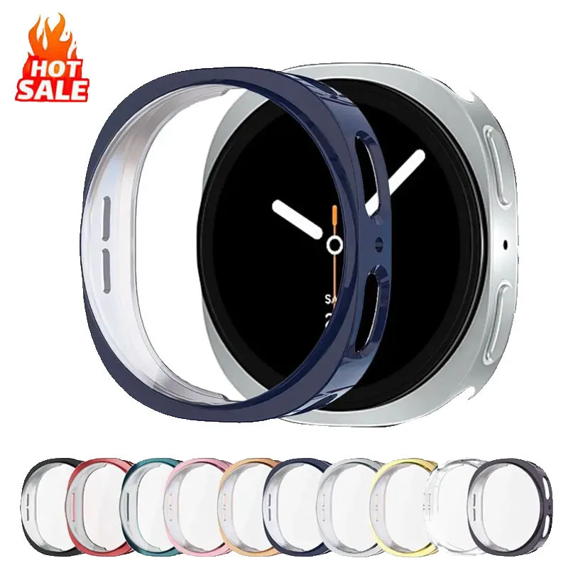 Soft TPU Case+Film For Samsung Galaxy Watch 8 44mm Accessories Screen protector All-Around cover on Samsung Watch8 40mm
