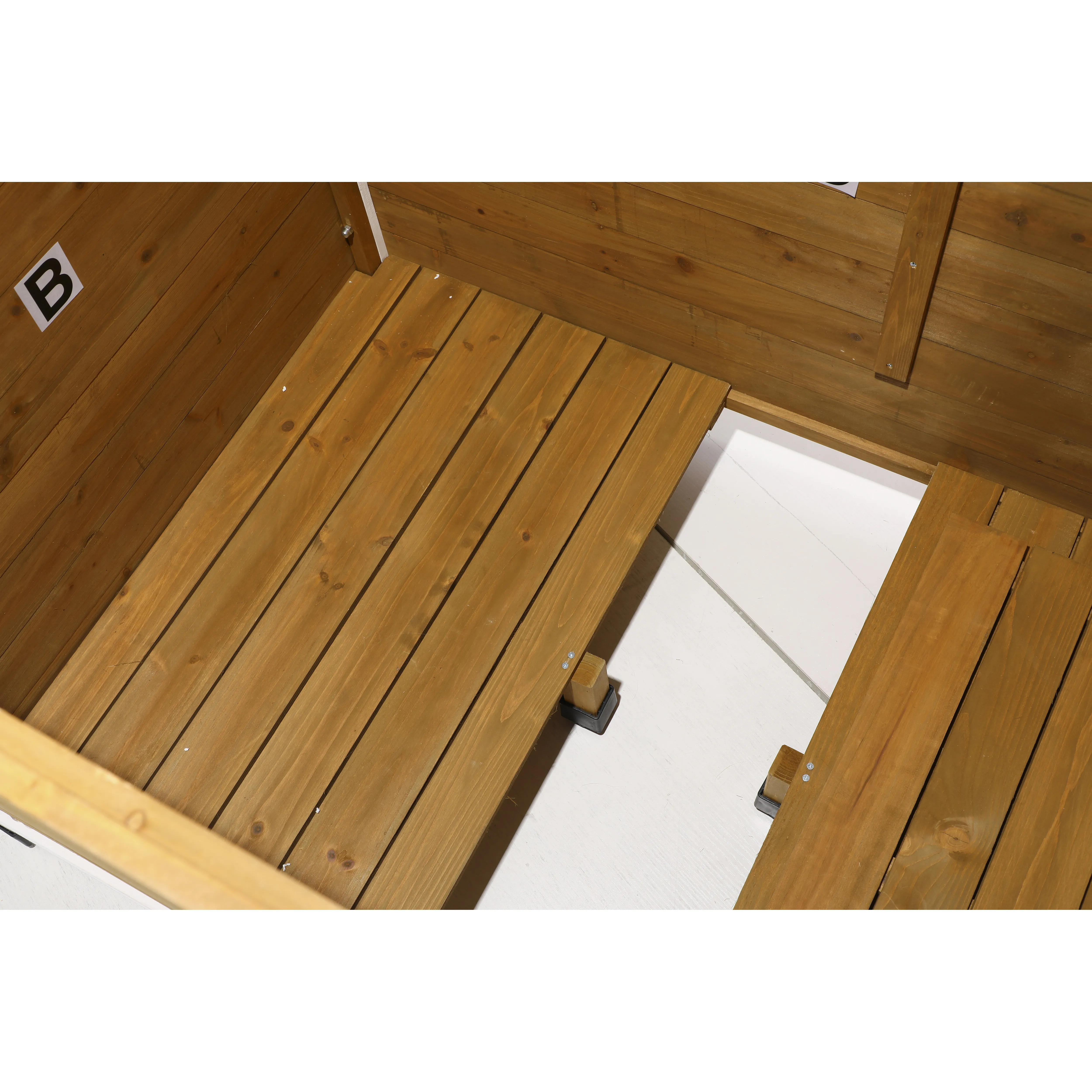Yjq outdoor dog house kennel medium and small dog and cat house weatherproof, universal in all seasons - view 5