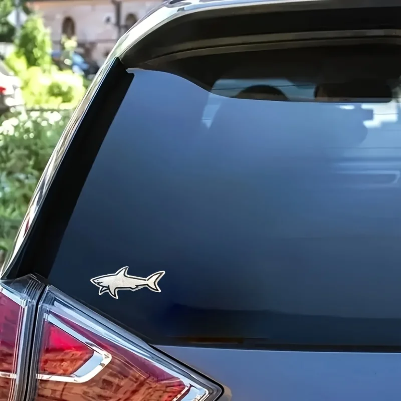 Shark Fish Emblem Sticker Badge Fender Decal Car Truck Replacement for Universal Vehicle SUV Motorcycle Bike Accessories image 6