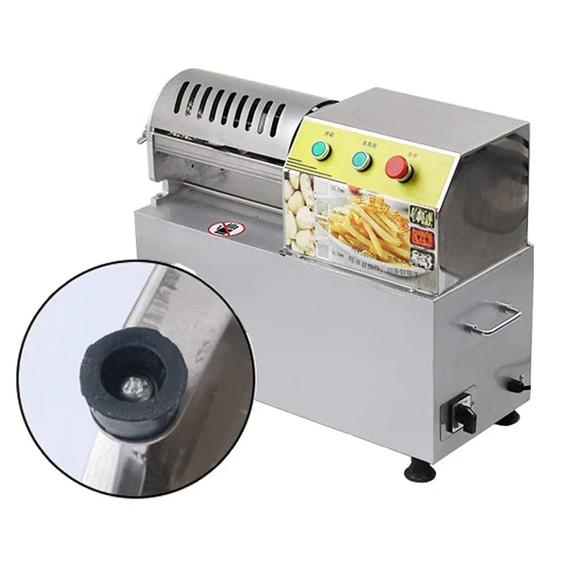 Commercial Potato Strip Cutter Vegetable Radish Cucumber Cutting Machine Electric French Fries Machine Fries Cutting Machine