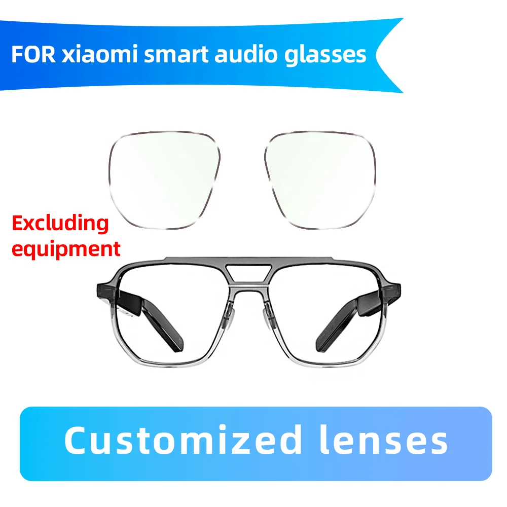 

FOR Xiaomi Mi Home Smart Audio Glasses Customized Prescription Lens Myopia Astigmatism Farsightedness Anti Blue Light Lens