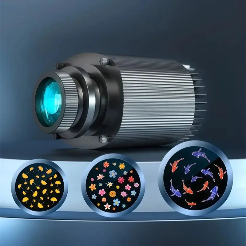 أضواء جهاز عرض ديناميكي لوتس كوي الأسماك الأرض الأضواء الإبداعية نمط في الهواء الطلق ضوء جو الإضاءة الأرض شعار LED 25 واط