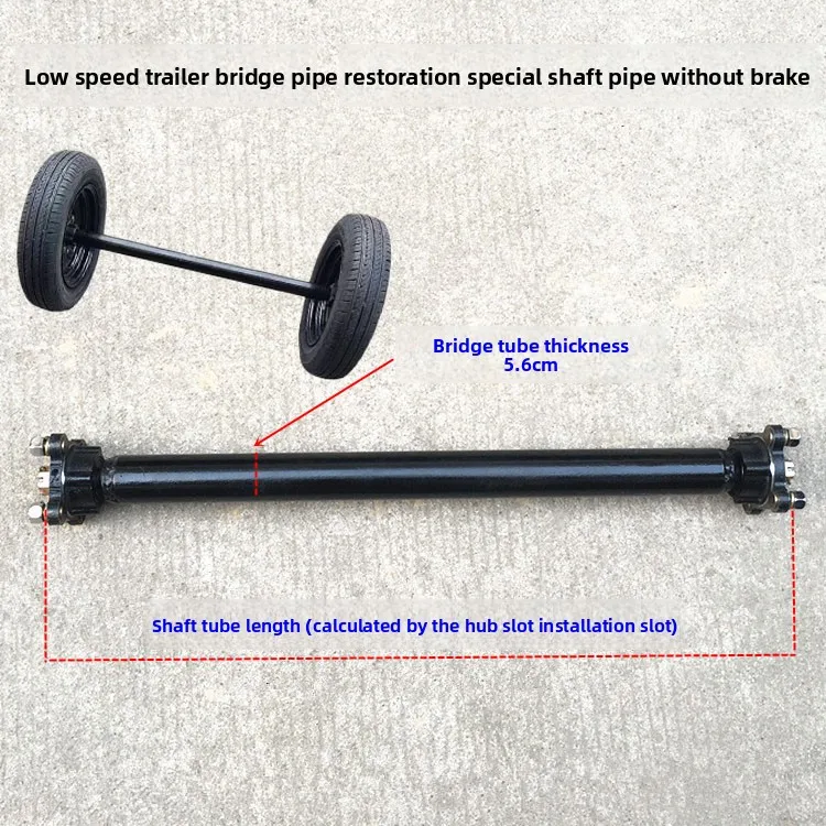 

Three-wheeled trailer flatbed car modified rear axle dining carriage bridge tube rear axle no power