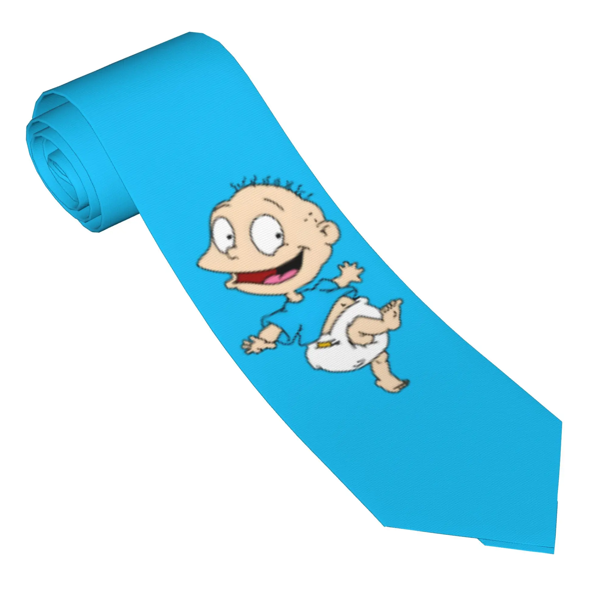 Corbata de Anime R-Rugrat con Diseño de Tommy Pickles, Corbata Vintage, Corbata de Negocios para Adultos, Accesorios de Corbata