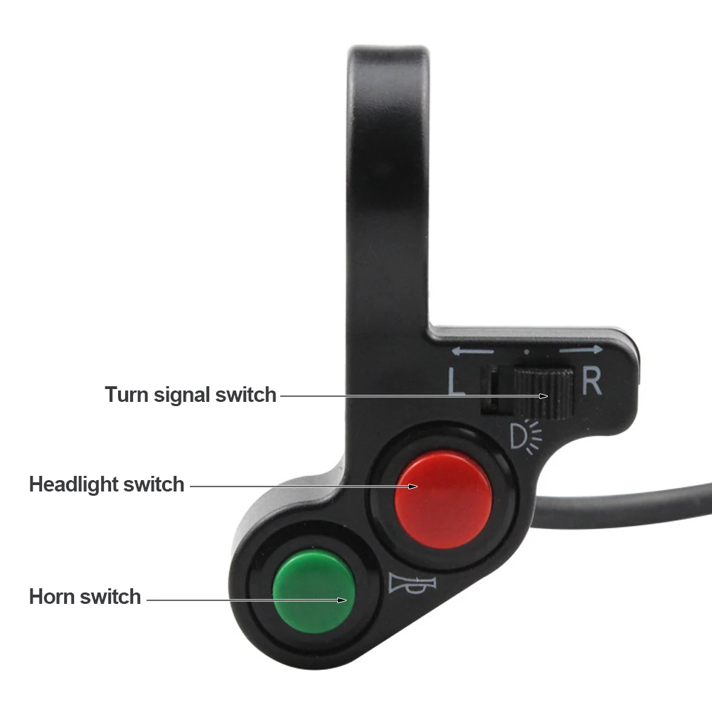 دراجة نارية التبديل المقود التبديل دراجة سكوتر كهربائية القرن بدوره إشارات تشغيل/إيقاف زر مفتاح الإضاءة دراجة نارية الملحقات