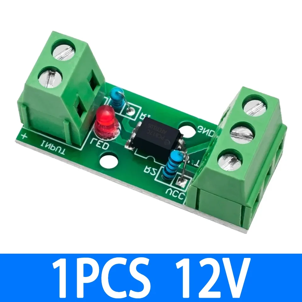 1~20PCS 1 Channel Way Optocoupler Isolation Module PC817 3V-5V 12V 24V Photoelectric Isolator Rail Holder PLC Drive Motor Board, image 17