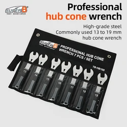 Super B Bicycle Repair Tool Professional Hub Cone Wrench Set Includes The Most Common Size of Hub From 13 to 19 mm Bike Hub Tool