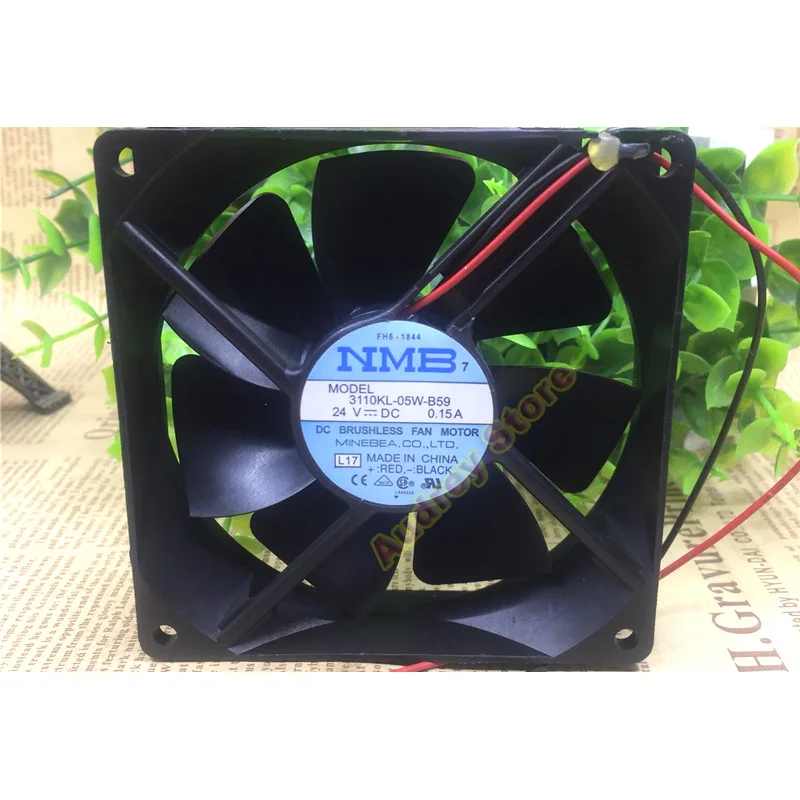 

9cm NMB 3615KL-04/5W-B59 12V 24V 3610NL-04W-B57 2-wire 3-wire large air volume fan air blower