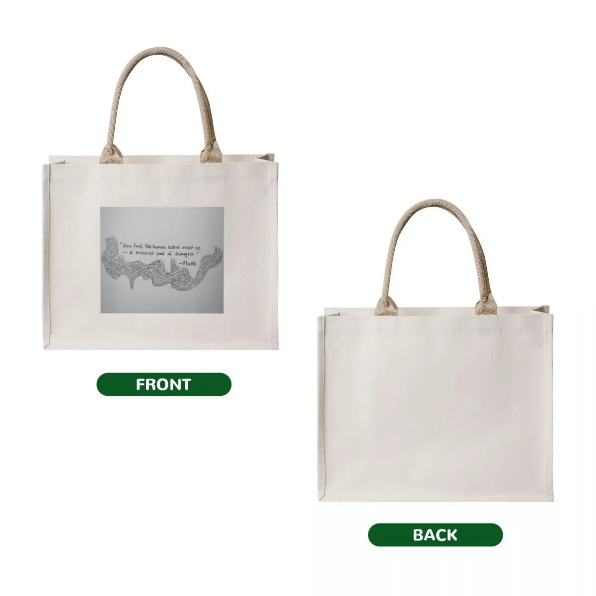 How frail the human heart must be- a mirrored school of thought. Tote Bag tote bags cloth bags