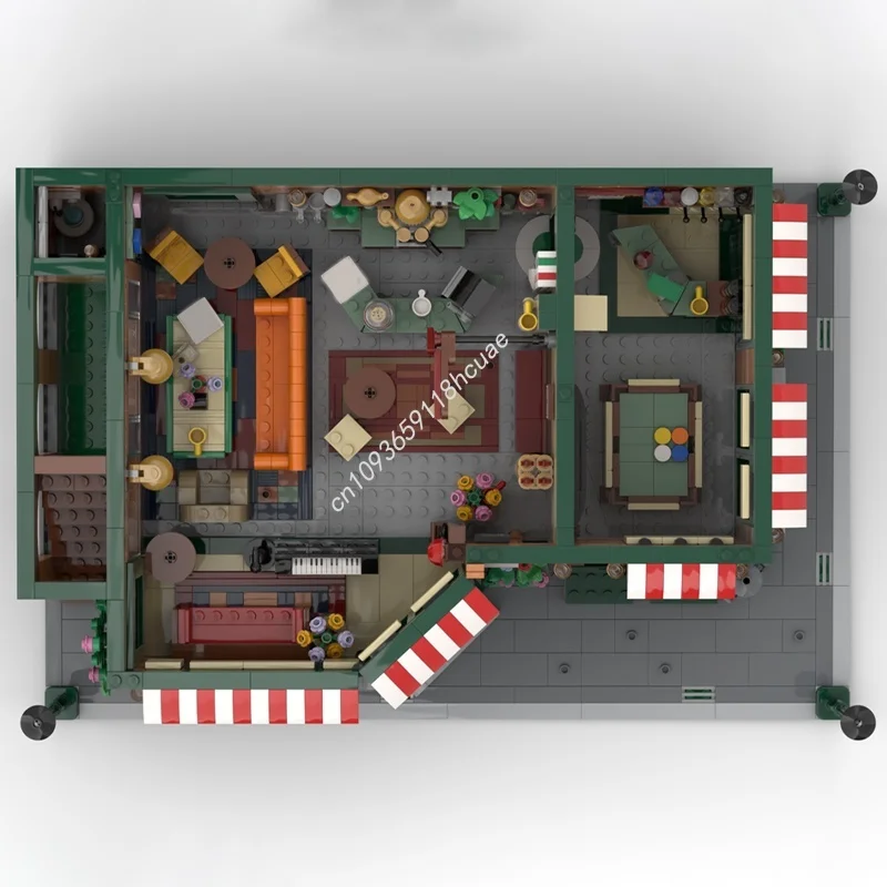 1952 قطعة MOC SitComplex المركزي بيرك وحدات نموذج اللبنات هدية الكريسماس العمارة لتقوم بها بنفسك فكرة لعب الاطفال عيد ميلاد #2