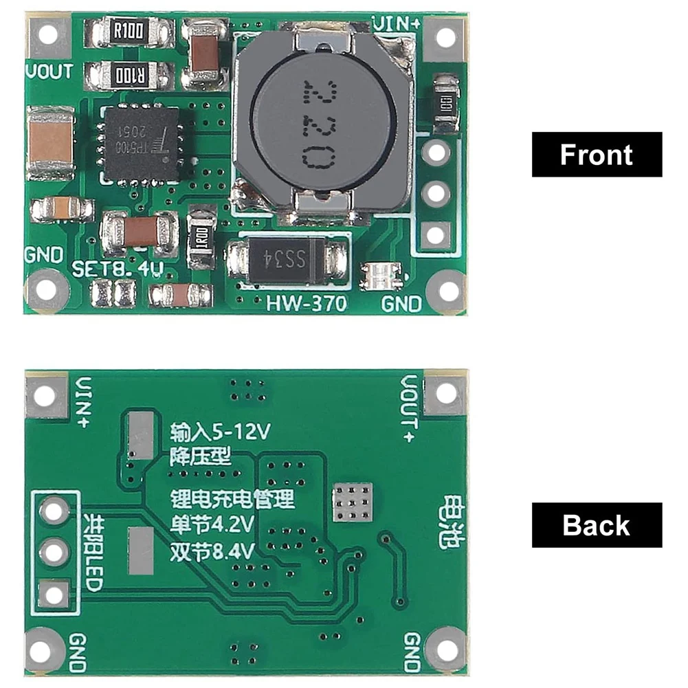 6 Stuks Tp5100 Oplaadbeheer Voedingsmodule Bord 4.2V 8.4V 2a Enkele Dubbele Lithium Batterij Oplader Module