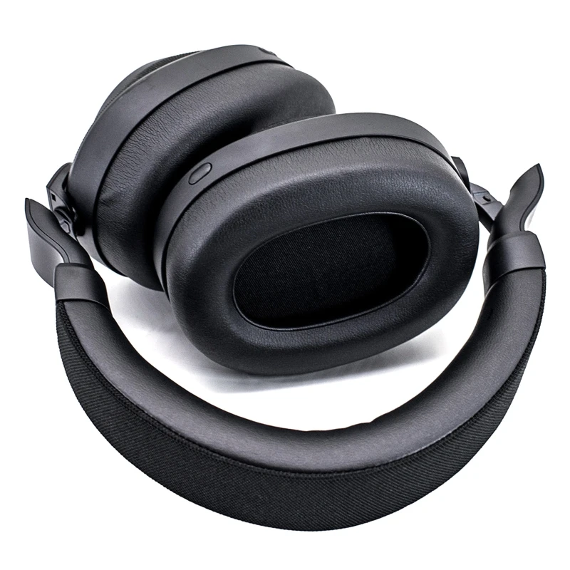 1 par substituição almofadas de ouvido capa de almofada respirável earpads para jabra elite 85h sem fio com cancelamento de ruído fones de ouvido