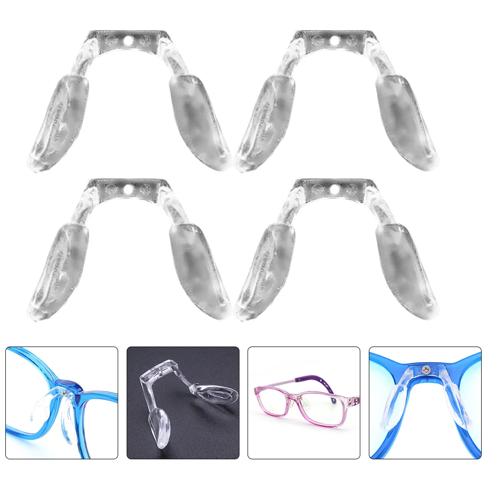 

4 Pcs Eyeglass Holder Glasses Nose Pad for Cover Silica Gel Child Mat