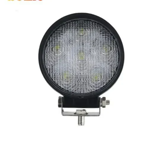 18W Car Headlight with Visor Waterproof Auxiliary Work Light Day Running Lamp Spotlight for Off-road Vehicle Trucks