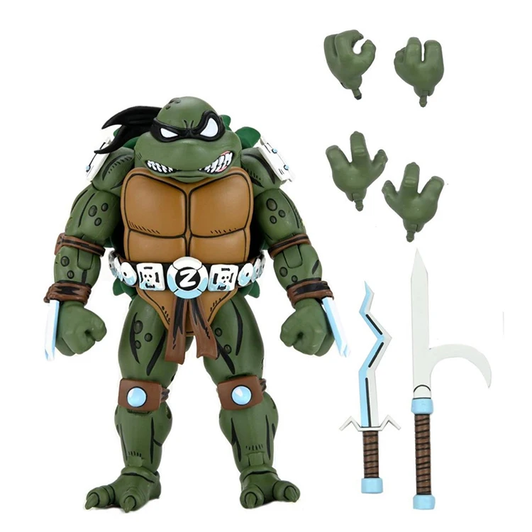 7 inch original NECA Adventures series issue 1 turtles Slash Evil ninjas Action Figure model toy kid gift