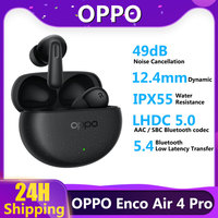 Official OPPO Enco Air 4 Pro TWS Earphone Bluetooth 5.4 49dB Active Noise Cancelling 44H Battery Life True Wireless Headphone