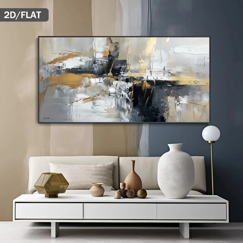 

1pc Wall-Filling Modern Minimalist Abstract Canvas Printed Painting Wall Art Suitable for Living Room Artwork, Frameless 2D Flat