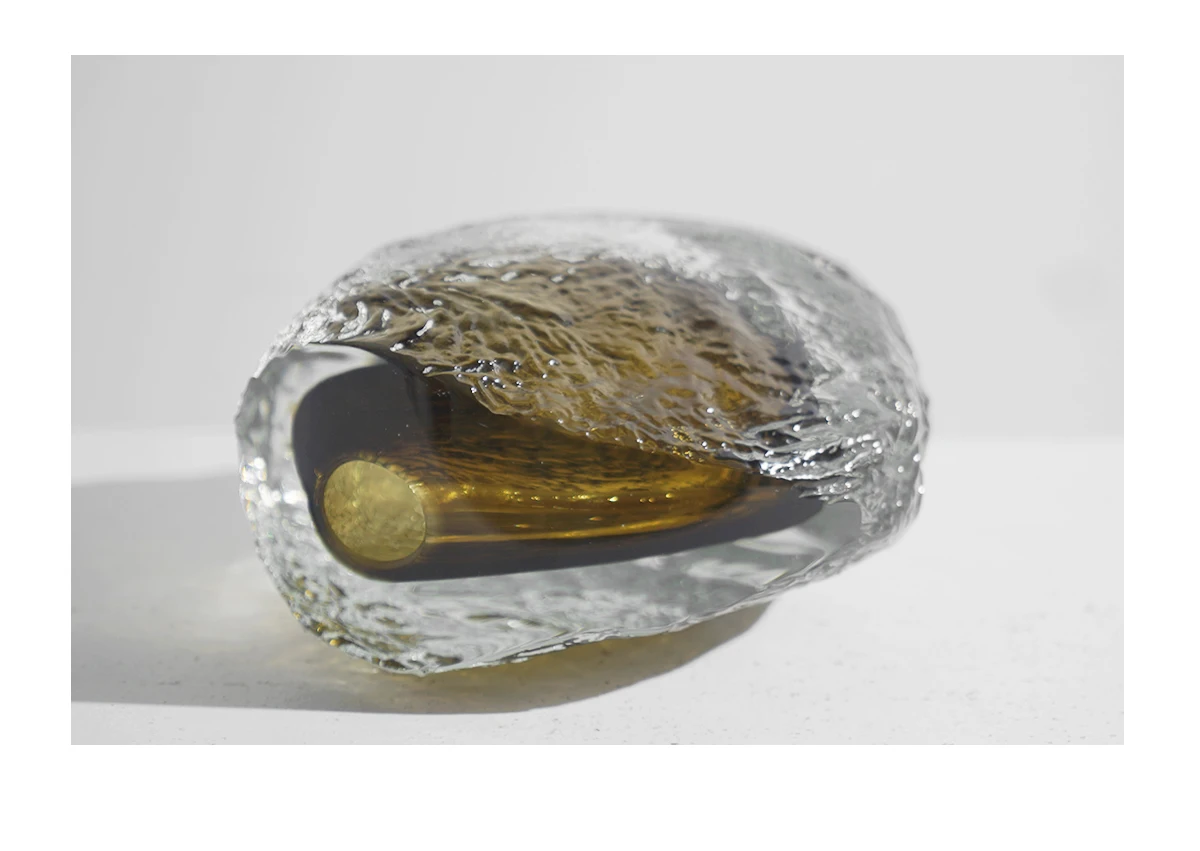 الحديثة الخفيفة الفاخرة المصممة يدويا الزجاج زهرية الحلي الفن زهرة طاولة القهوة لغرفة المعيشة اكسسوارات ديكورات منزلية جديدة #6