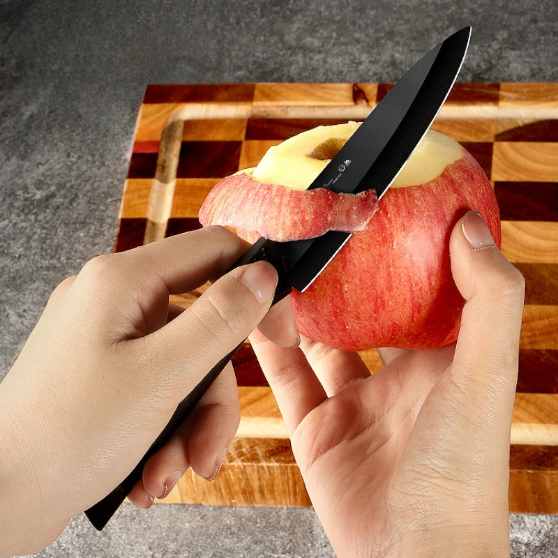 BAKULI Fruit ceramic knives and kitchen knives, household fruit knives and tool sets, outdoor cutting knives, with knife covers