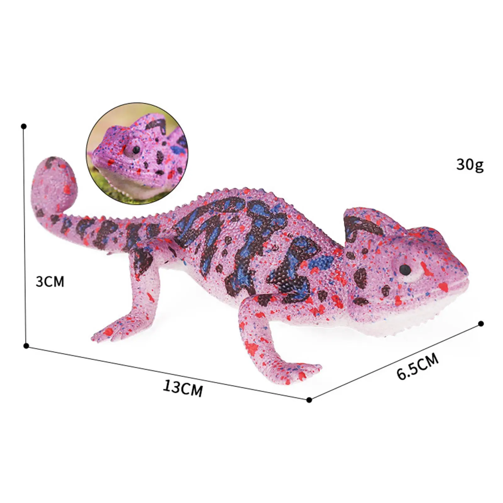 Mini Hagedis Dierenbeeldje Realistisch Rubber Speelgoed Cake Topper Desktop Sculptuur voor Thuis Woonkamer Kantoor Decor