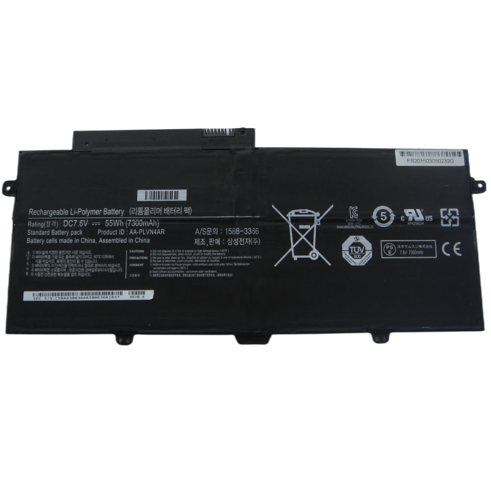 New AA-PLVN4AR Laptop Battery For Samsung ATIV Book 9 Plus 940X3G NP940X3G NP910S5J NP930X3G Series Notebooks 7.6V 55WH 7300MAH