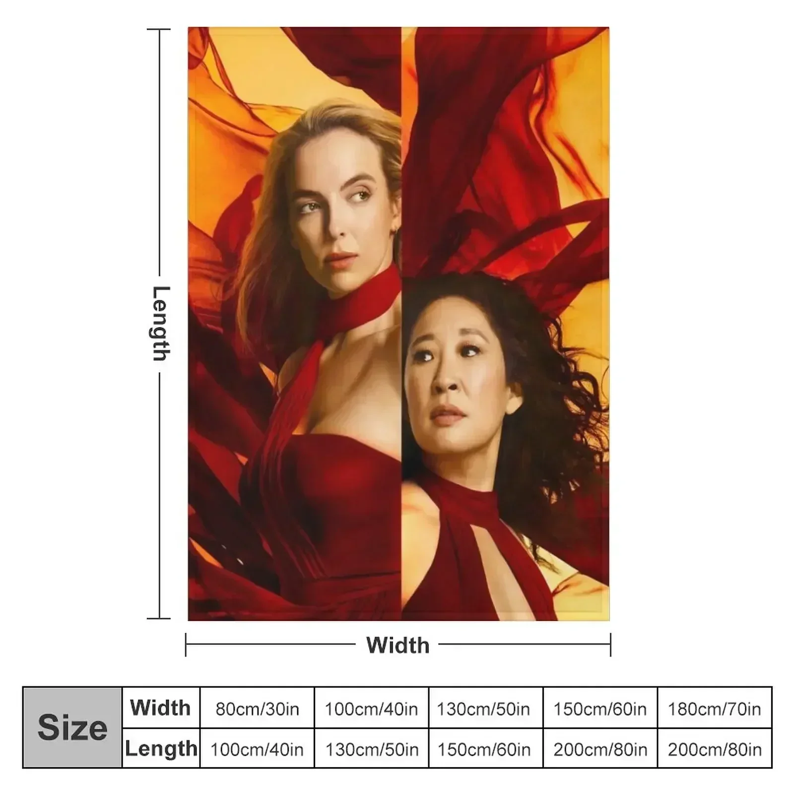 Killing Eve Movie Throw Blanket couch cozy soft plush fuzzy picnic outdoor blanket