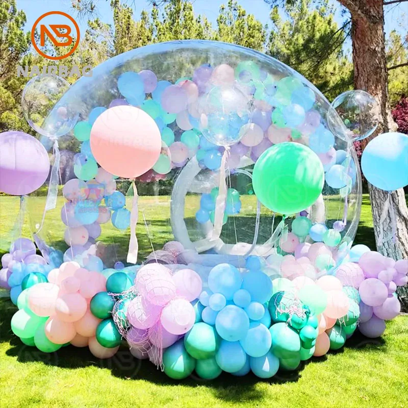 فقاعة البيت نفخ بالون قبة فقاعة البيت واضح قبة بالون مجموعة خيمة حديقة مع مضخة نفخ للحزب
