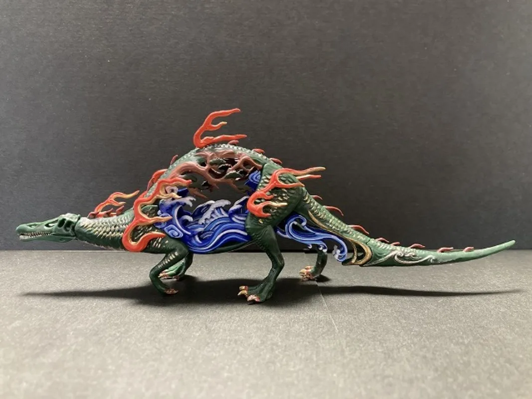 Zabawki SO-TA w kapsułkach, niespodzianki, ilustrowana encyklopedia stworzeń fantasy IV Ryu Shimiya Miyabori, figurki do składania dinozaurów