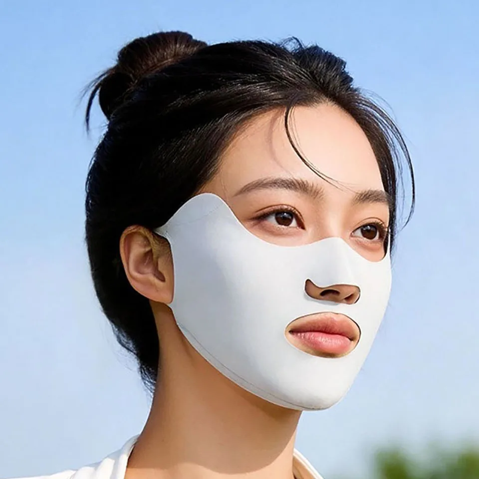 

GTUBIKE New Breathable Ice Silk Mask Washable Dustproof Sunscreen Mask Anti-UV Riding Face Mask Protect The Corners of The Eyes