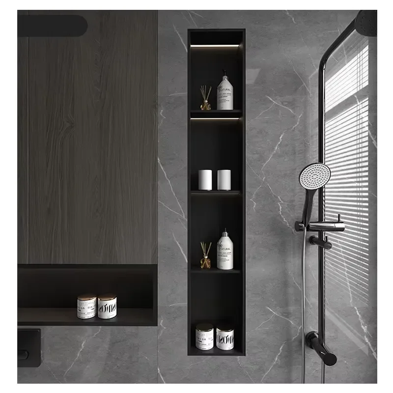 Custom Size 304 Stainless Steel Shower Niche OEM Bathroom Recessed Shelf for Hotel Projects Sheet Metal Fabrication Product