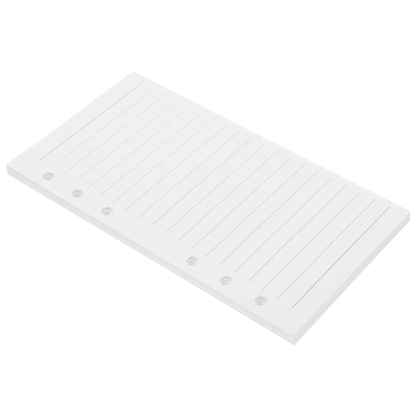 45Sheets A6 6-Hole Planner Paper Refill Lined College Ruled Smooth Writing Loose Leaf Binder Inserts for Office School Creative