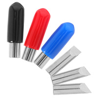 3Pcs Rotary Cutter Heads 360 Degree Swivel Craft Cutting Tools for Engraving Carving DIY Crafts Pen Style Handheld Blade Set
