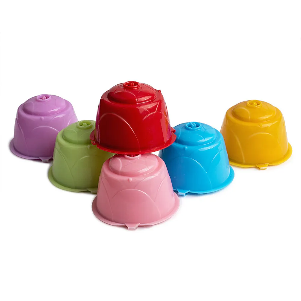 1Set Reusable Coffee Capsule Filter Cup Set PP Stainless Steel Tamper Spoon Brush Eco Friendly Coffee Maker Compatible Variety
