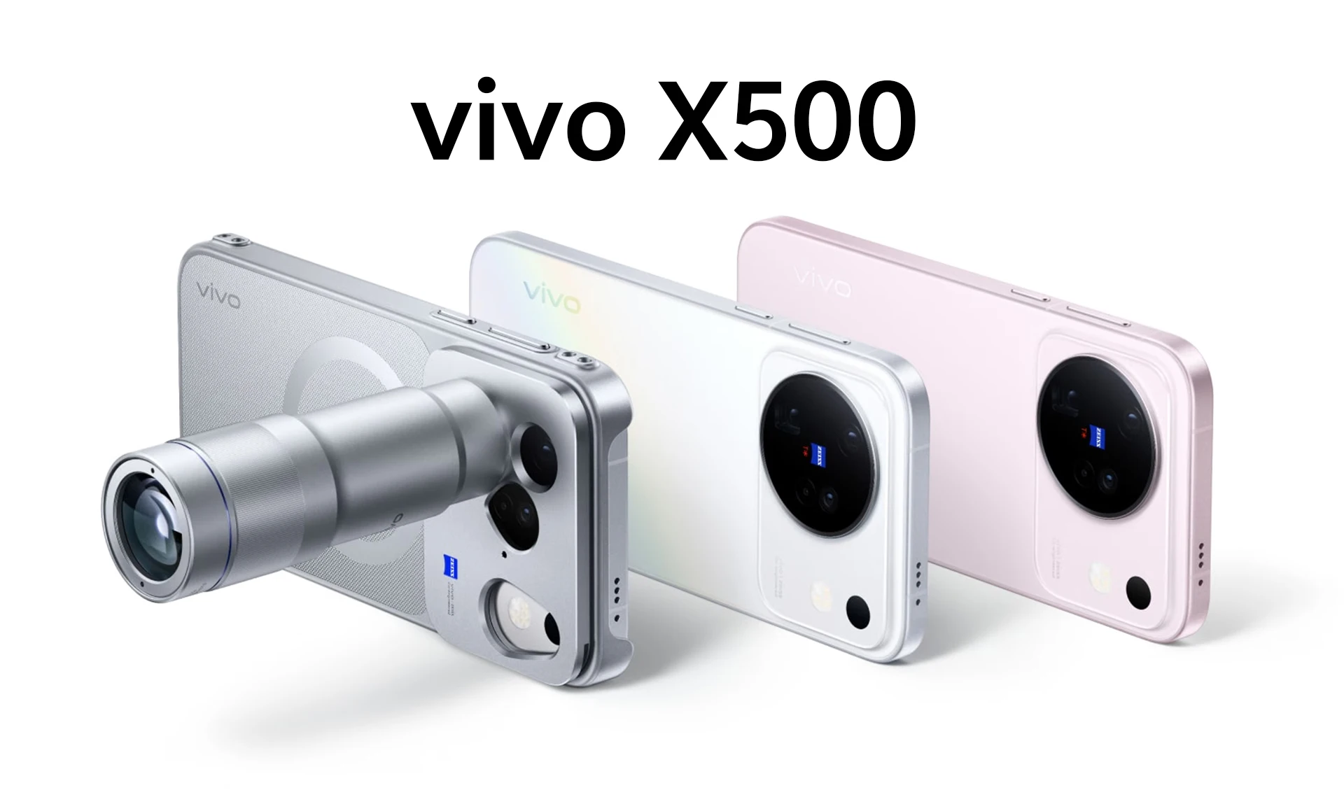 vivo X500 Chinese Version 6.59'' 144Hz AMOLED Display 5G Smartphone MediaTek Dimensity 9600M 7500mAh Battery 50MP Main Camera