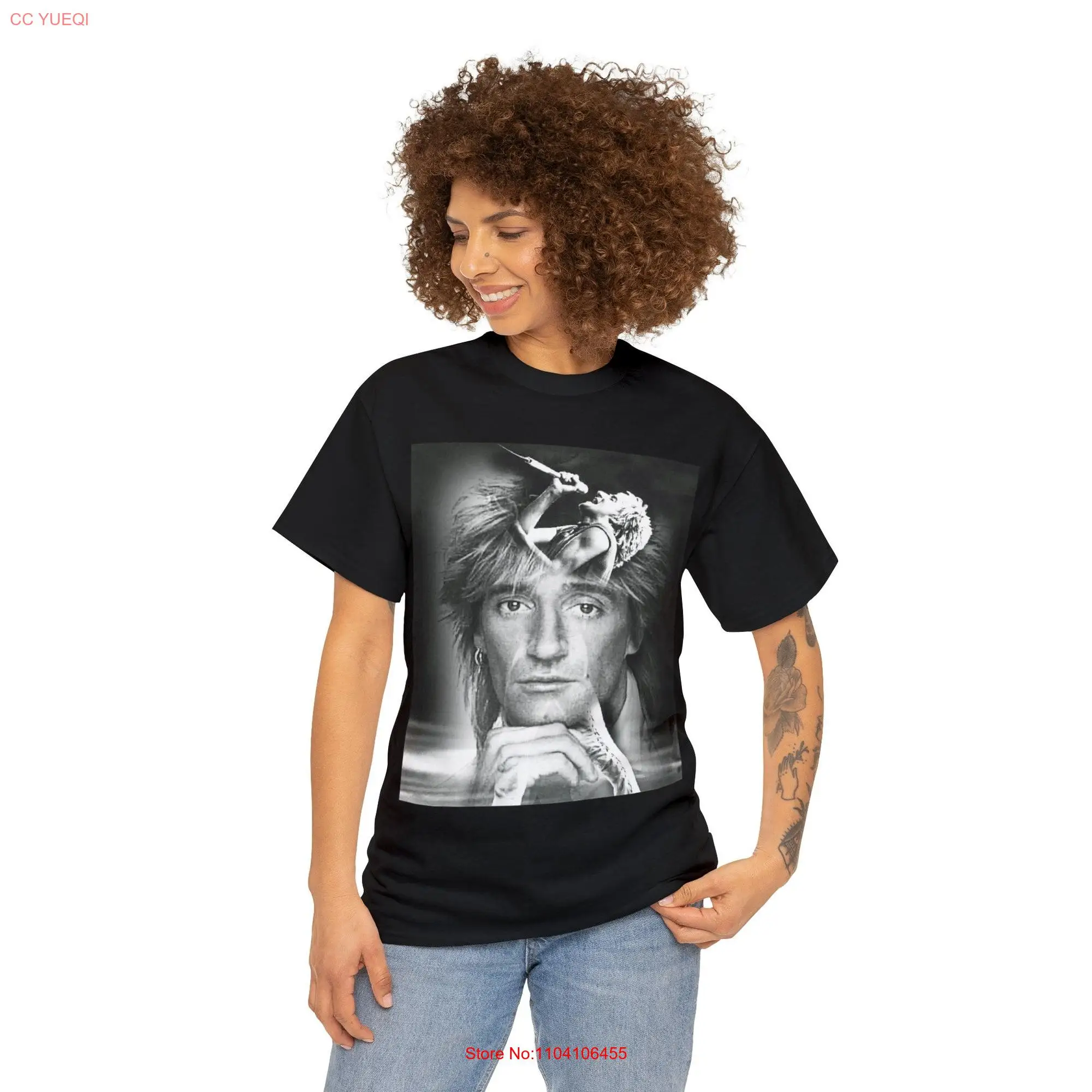 Rod Stewart T Shirt DTG Printing long or short sleeves