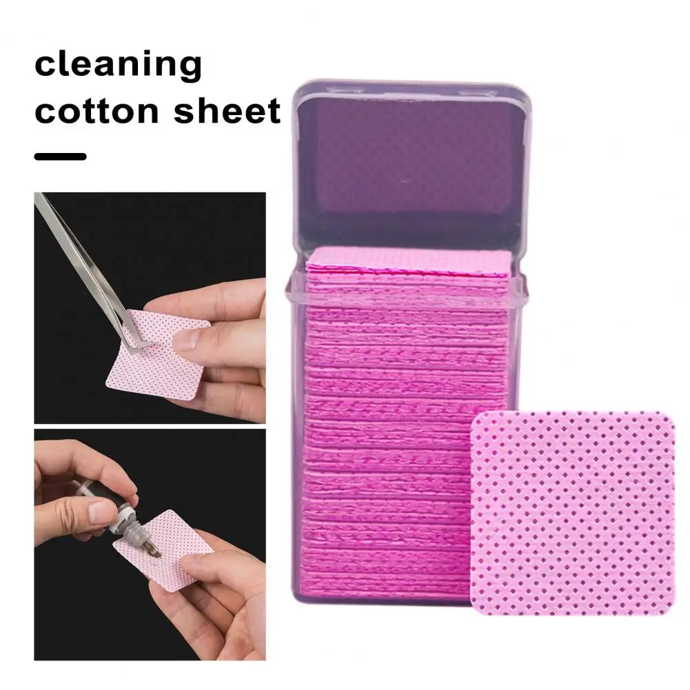 200pcs Wipes Paper Cotton Eyelash Glue Remover Wipe Mouth Of The Glue Bottle Prevent Clogging Glue Cleaner Pads Lash Extension