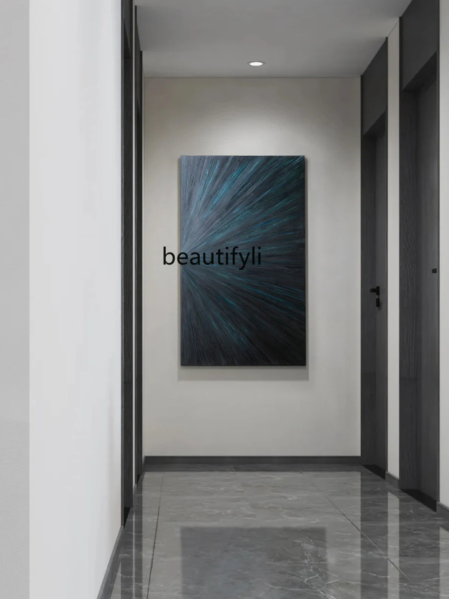 Abstract Solid Wood Hand-Painted Art Entrance Decorative Painting Corridor and Aisle Painting 3D Device Painting