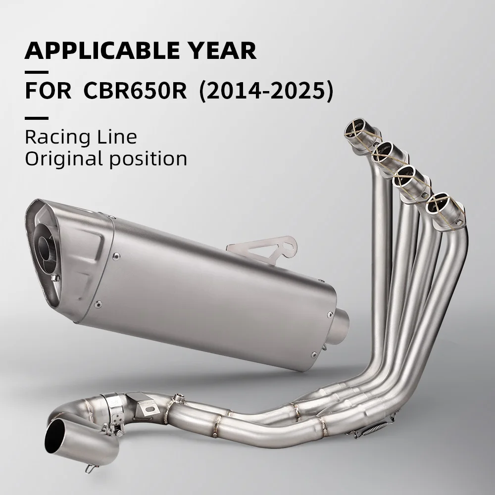 

High Performance Complete Exhaust System CBR650 CB650F Front Slip on M12 Muffler 51mm Exhaust System 2014-2021