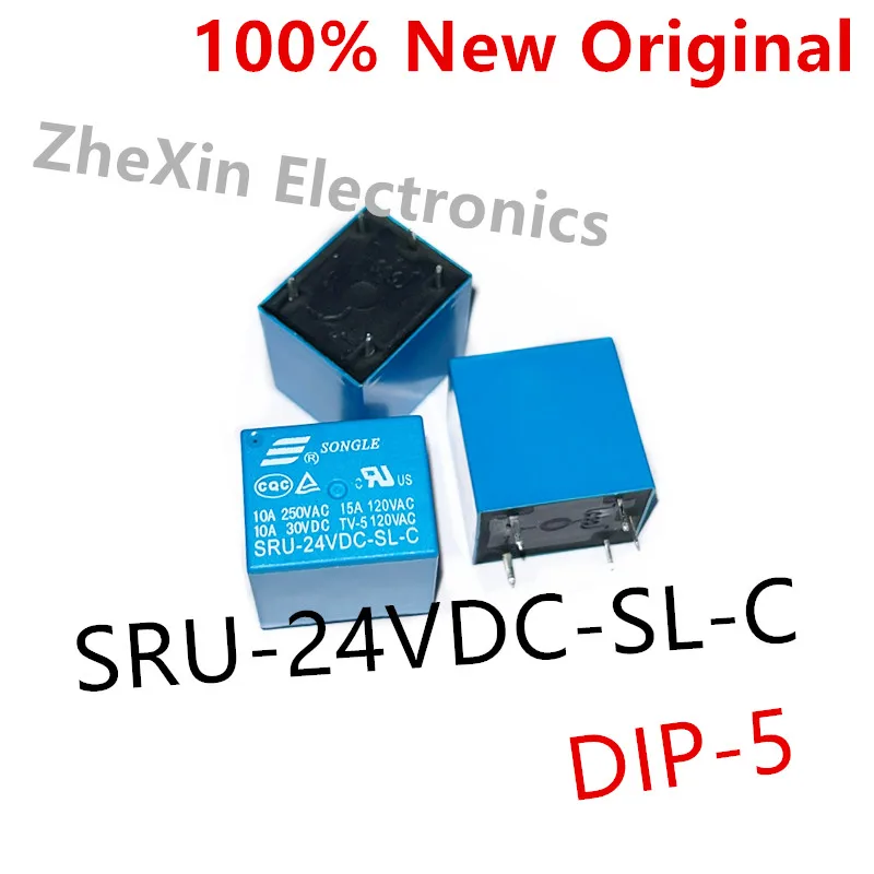 5-10PCS/Lot   SRU-24VDC-SL-C 、SRU-12VDC-SL-C 、SRU-05VDC-SL-C   DIP-5   New original power relay A set of transformations