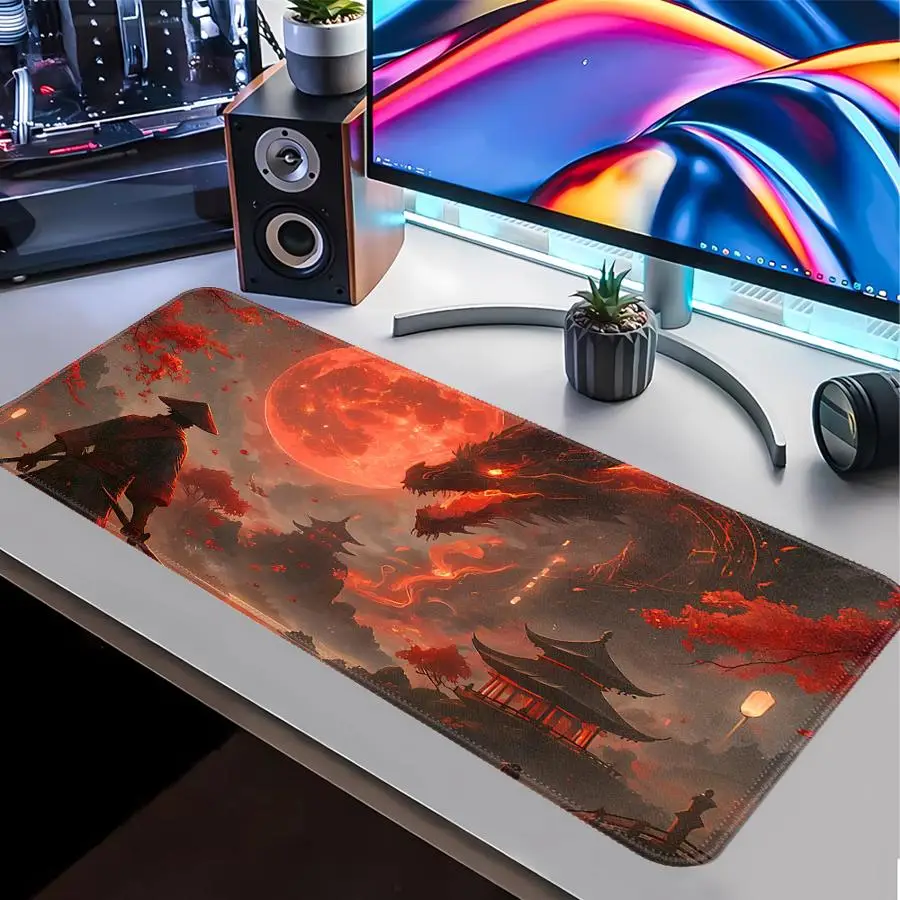

overlock Mouse Pad Keyboard Mouse Pad Game Console Pad Desk accessories Computer Laptop Pad office Pad Japanese Samurai