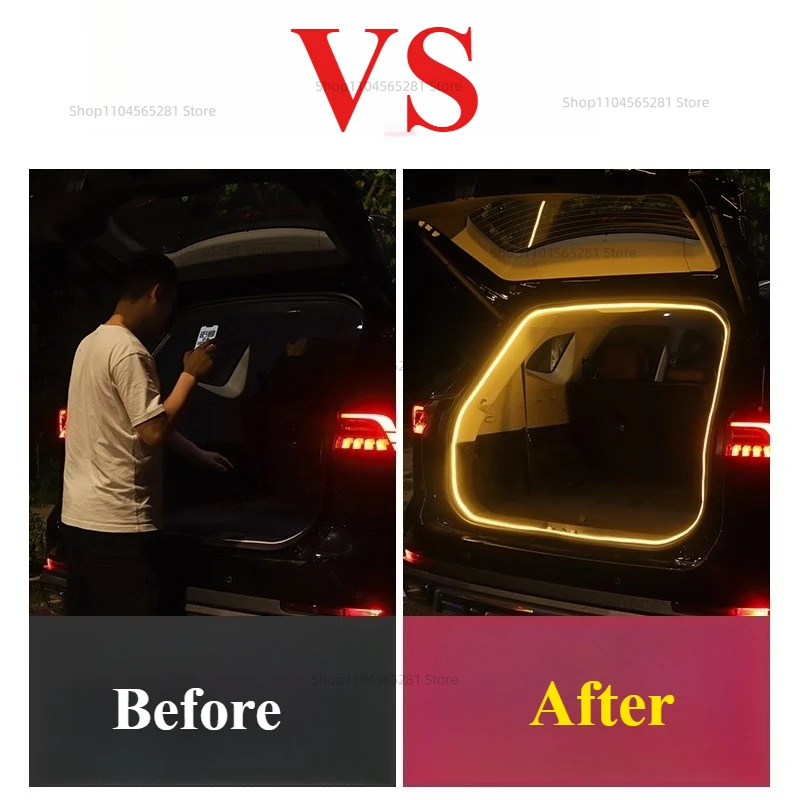For CHERY TIGGO 8 Pro Max 2023 2024 Rear Trunk LED Light Bar Strips Trunk Decorative Lamp Strip Automatic Light Accessories