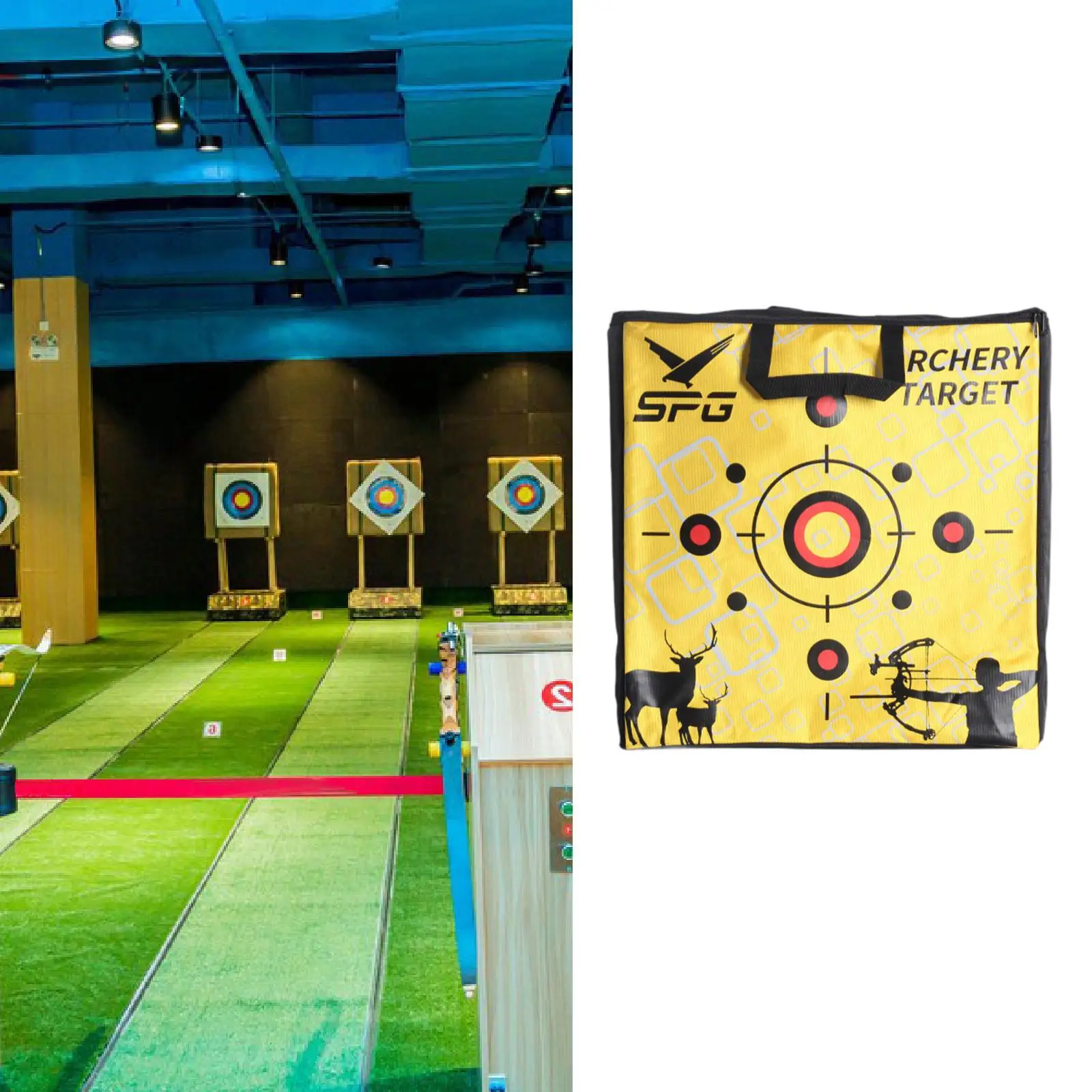 

Archery Target Cover Bag Replacement Cover Double Zipper Closure with Carry