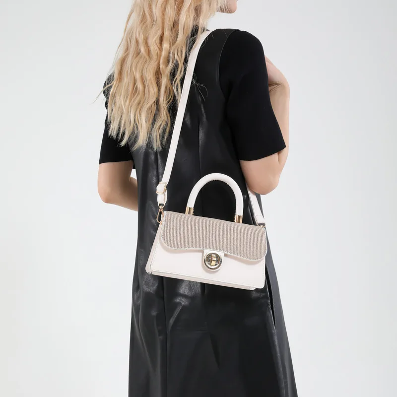 حقيبة كتف عصرية جديدة لعام 2025 للنساء، محفظة كروس متعددة الاتجاهات من الجلد الطبيعي، حقيبة يد أنيقة ذات سعة كبيرة #4