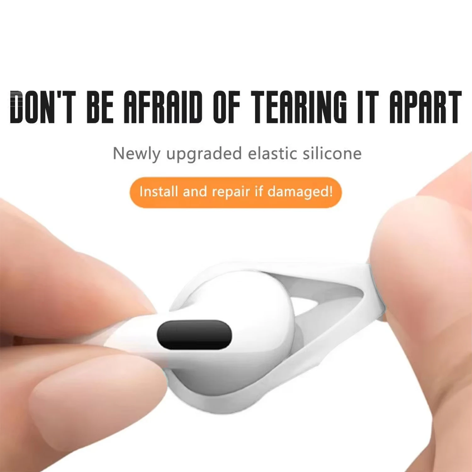 3 Paar Silikon-Ohrstöpsel für Apple AirPods 4, Ersatz-Ohrhörer aus ultradünnem Gummi für Airpod 4, rutschfeste Kopfhörerabdeckung – Detail 4