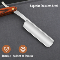 Professional Barbershop Men's Shaver Straight Edge Barber Razor Knives Manual Beard Shaving Care Shavette with Wiping Cloth