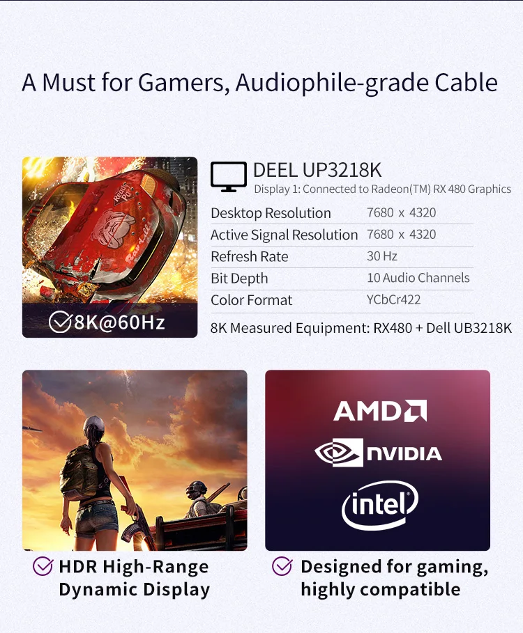 8K Mini DP zu DP Kabel 3m, bidirektional 4K240Hz Mini DisplayPort zu DisplayPort Kabel kompatibel mit Thunderbolt 2 für Laptops – Detail 2