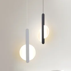 Lámpara colgante LED de estilo nórdico, candelabros de decoración de arte Simple y moderno para restaurante, dormitorio, sala de estar, diseño de luminaria de suspensión